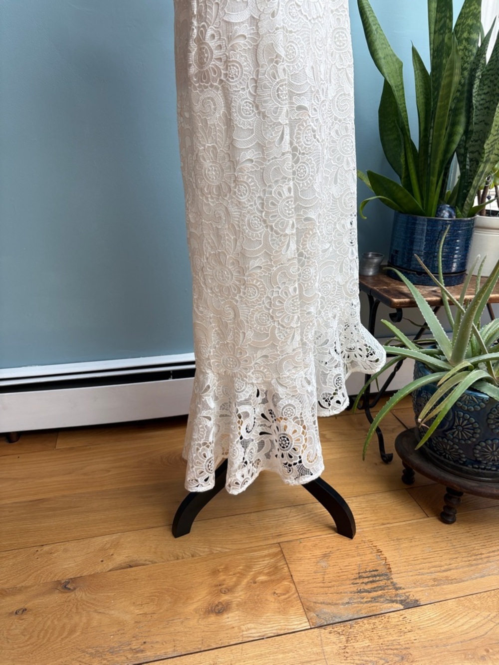 NWT Shoshana White Lace Dress. Size 10 - Picture 4 of 8